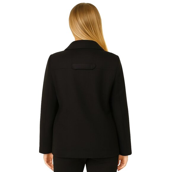 GAP Black Wool Blend Toggle Coat – Classic Warmth with Urban Edge Size Large - Picture 2 of 6